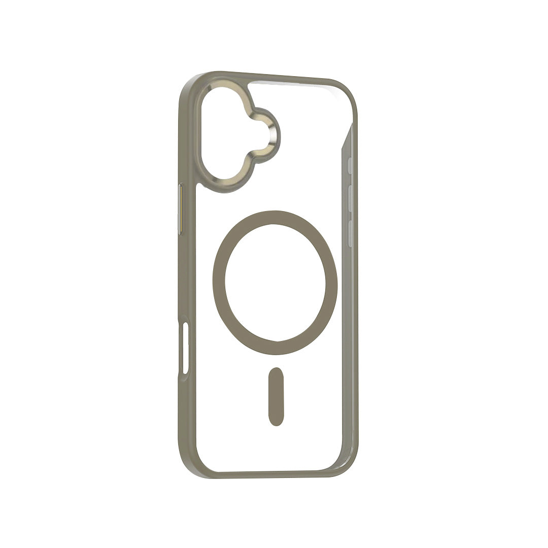 Highly transparent soft frame magnetic mobile phone protective case